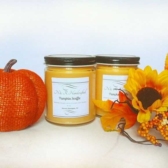 Pumpkin Souffle Soyblend Wax Candle 8 oz. - Picture 2 of 7